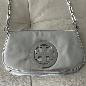 Tory Burch metallic crossbody handbag